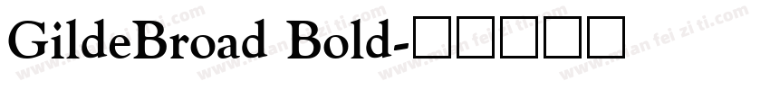 GildeBroad Bold字体转换